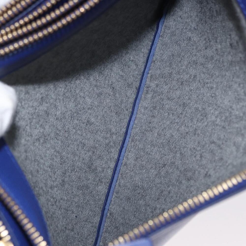 Celine Leather Trio Large Shoulder Bag Blue - Picture 12 of 13